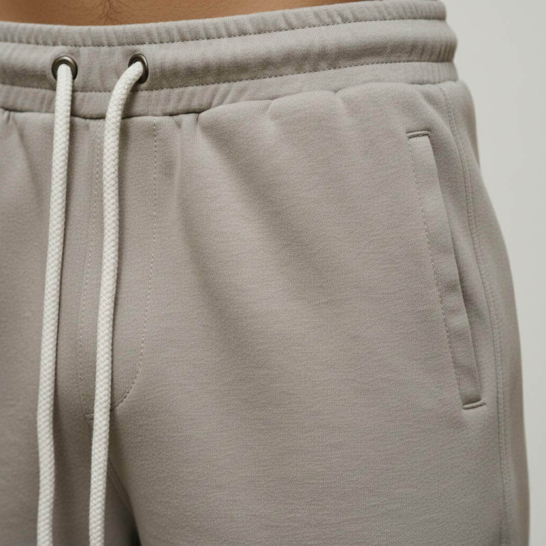 Pantalones cortos informales para hombre con cordón