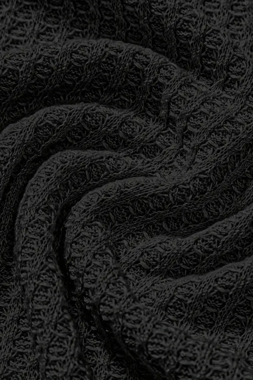 Men’s Waffle-Knit  Polo Shirt