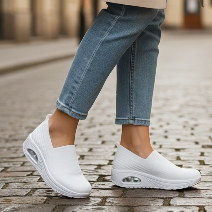 Chaussures orthopédiques pour femmes à enfiler avec semelle amortissante