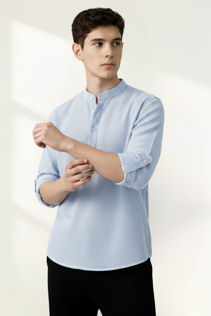 Men’s Long Sleeve Henley Shirt