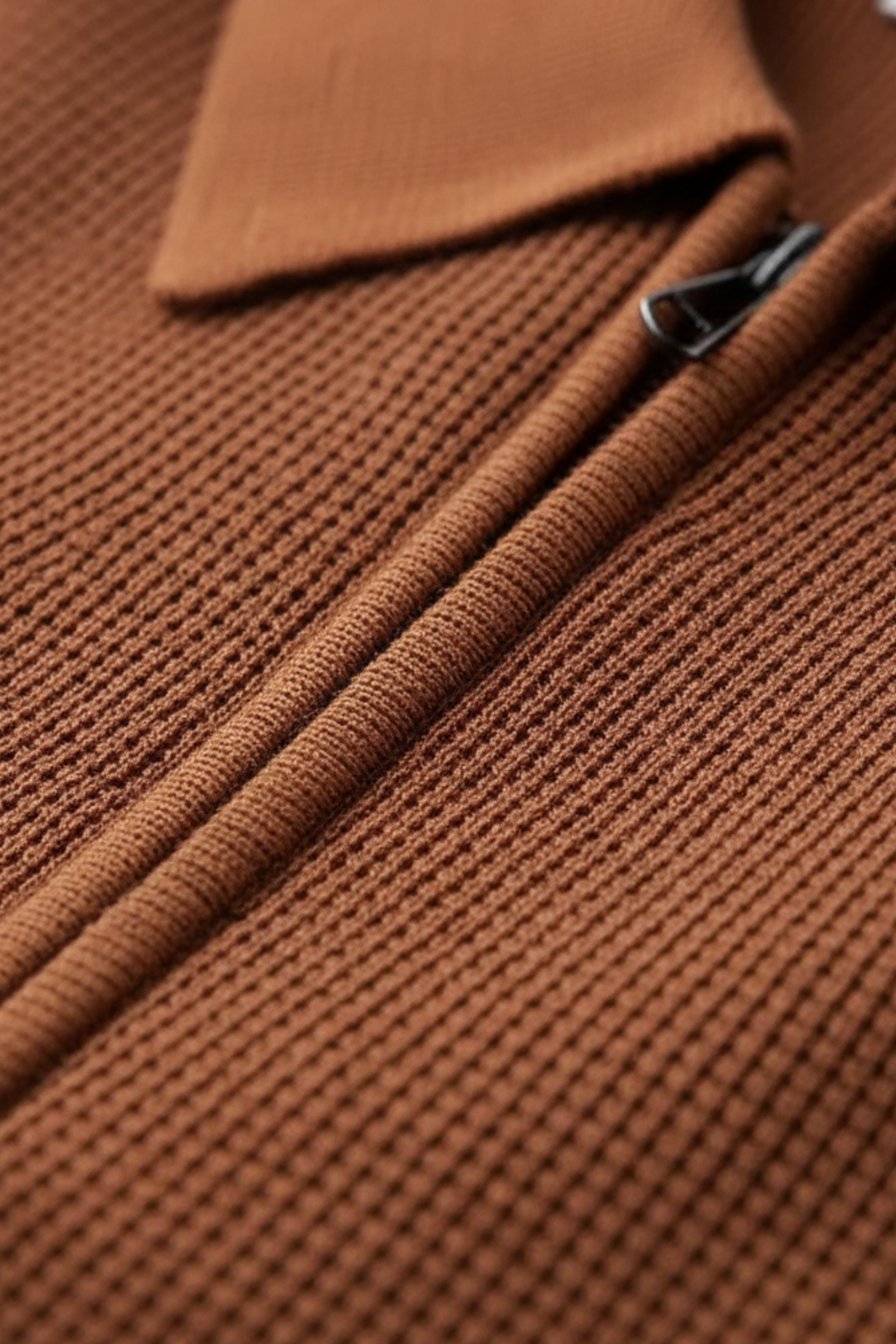 Men’s Quarter-Zip Polo Sweater