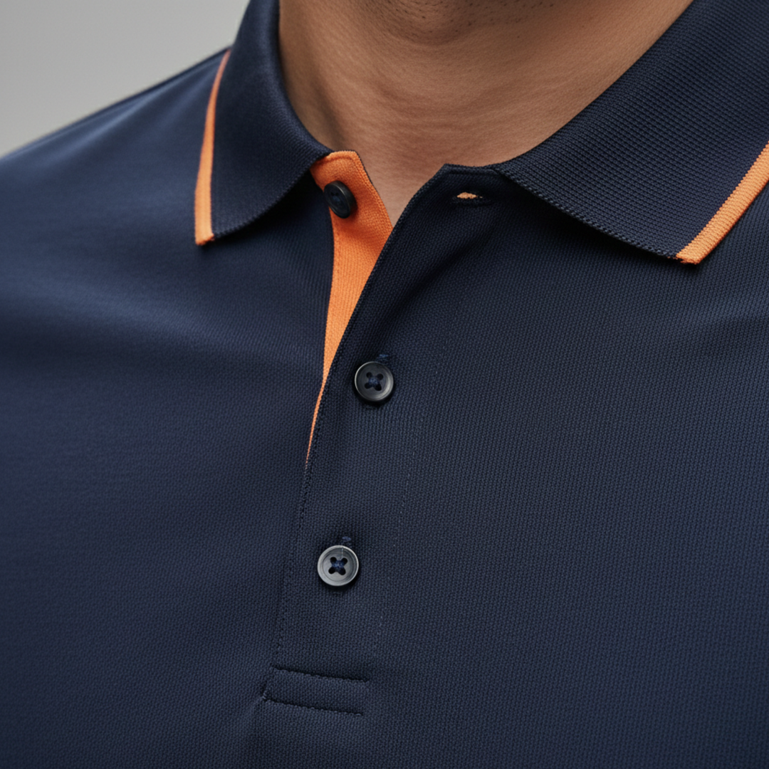 Mens Polo Shirt Short Sleeve Athletic Fit