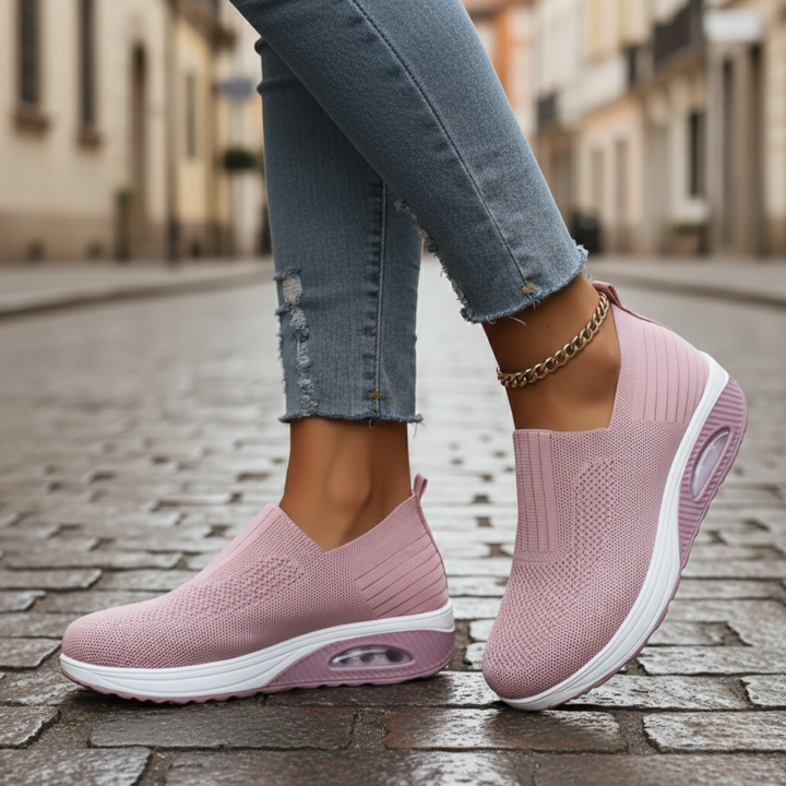 Chaussures orthopédiques pour femmes à enfiler avec semelle amortissante