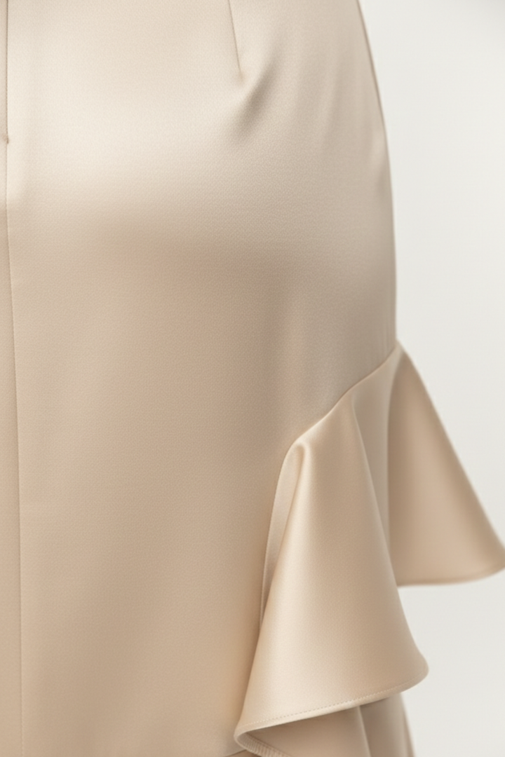 Women’s Satin Halter Wrap Evening Dress