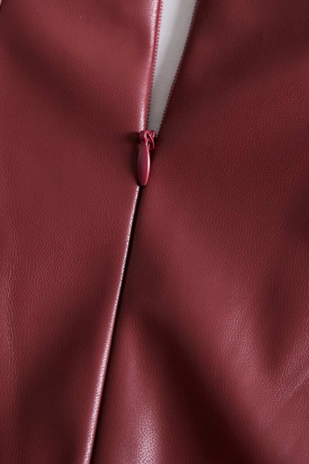 Women Faux Leather Bodycon Midi Dress Long Sleeve