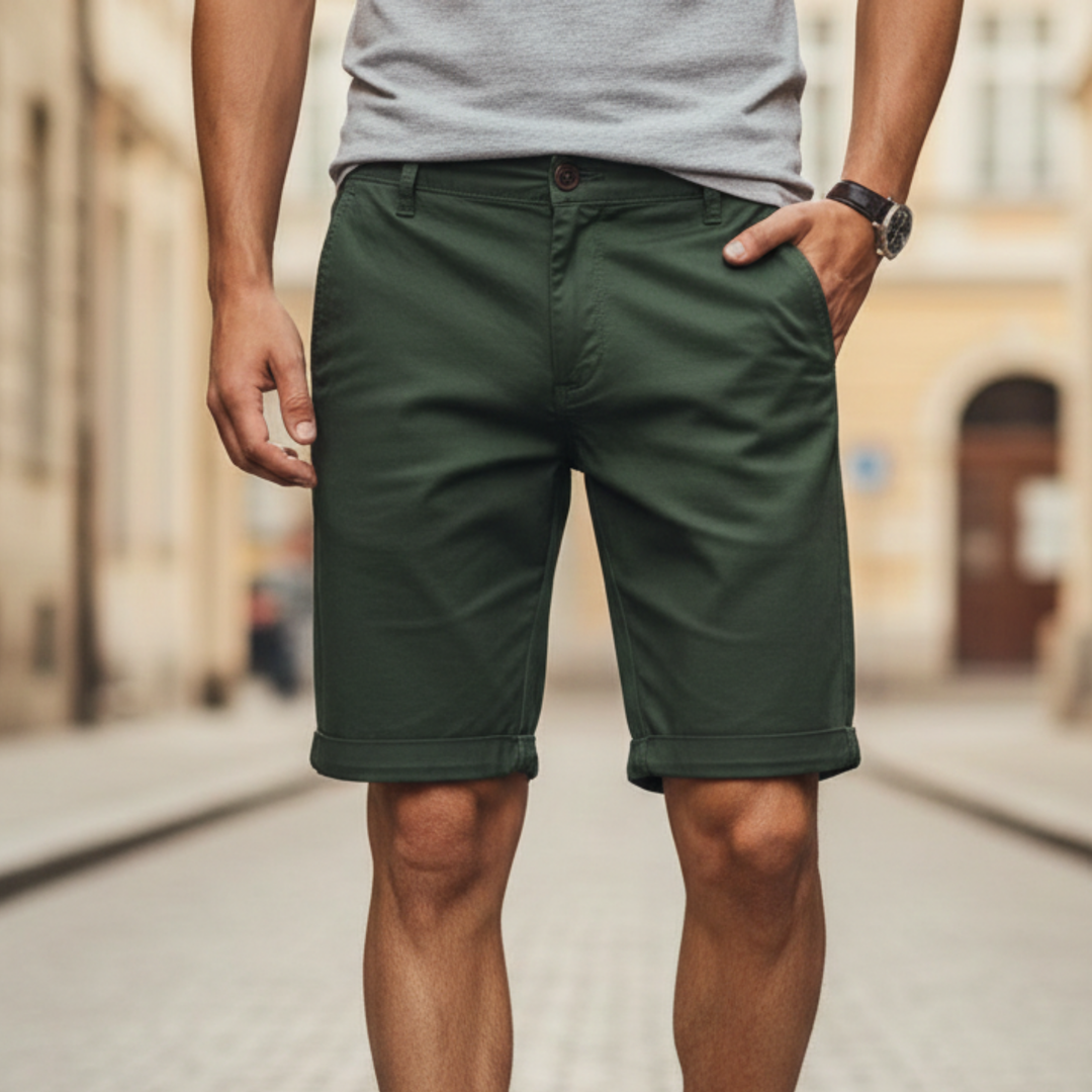 Pantalones Cortos de Cargo para Hombre Cintura Verano Casual