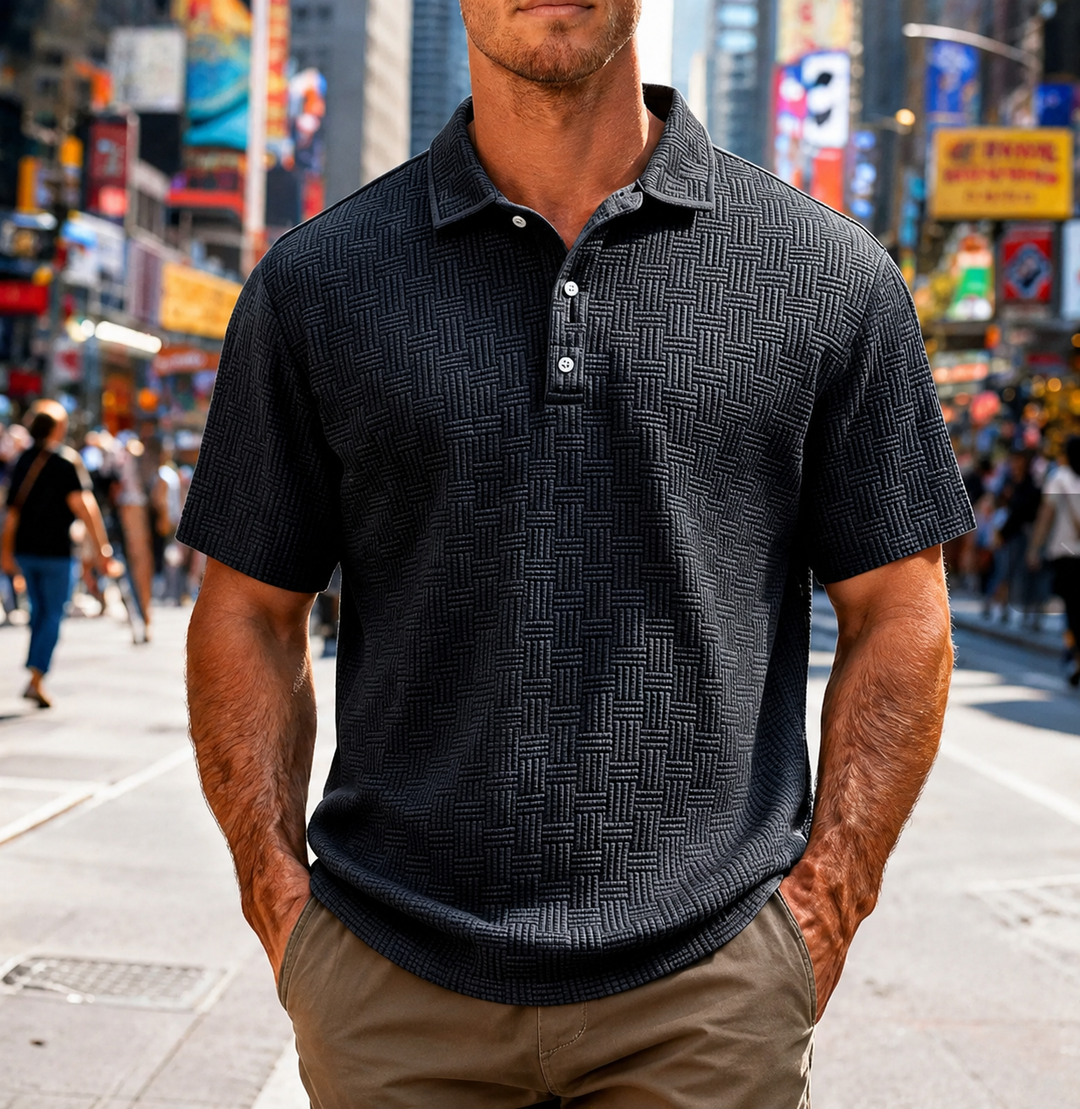 Camiseta polo de manga corta para hombre de verano