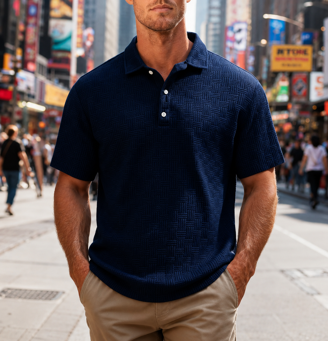 Camiseta polo de manga corta para hombre de verano