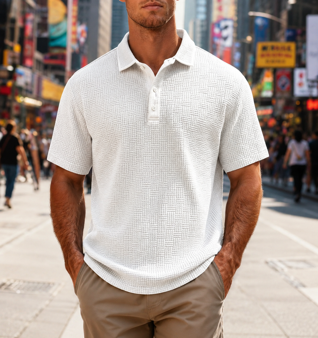 Camiseta polo de manga corta para hombre de verano