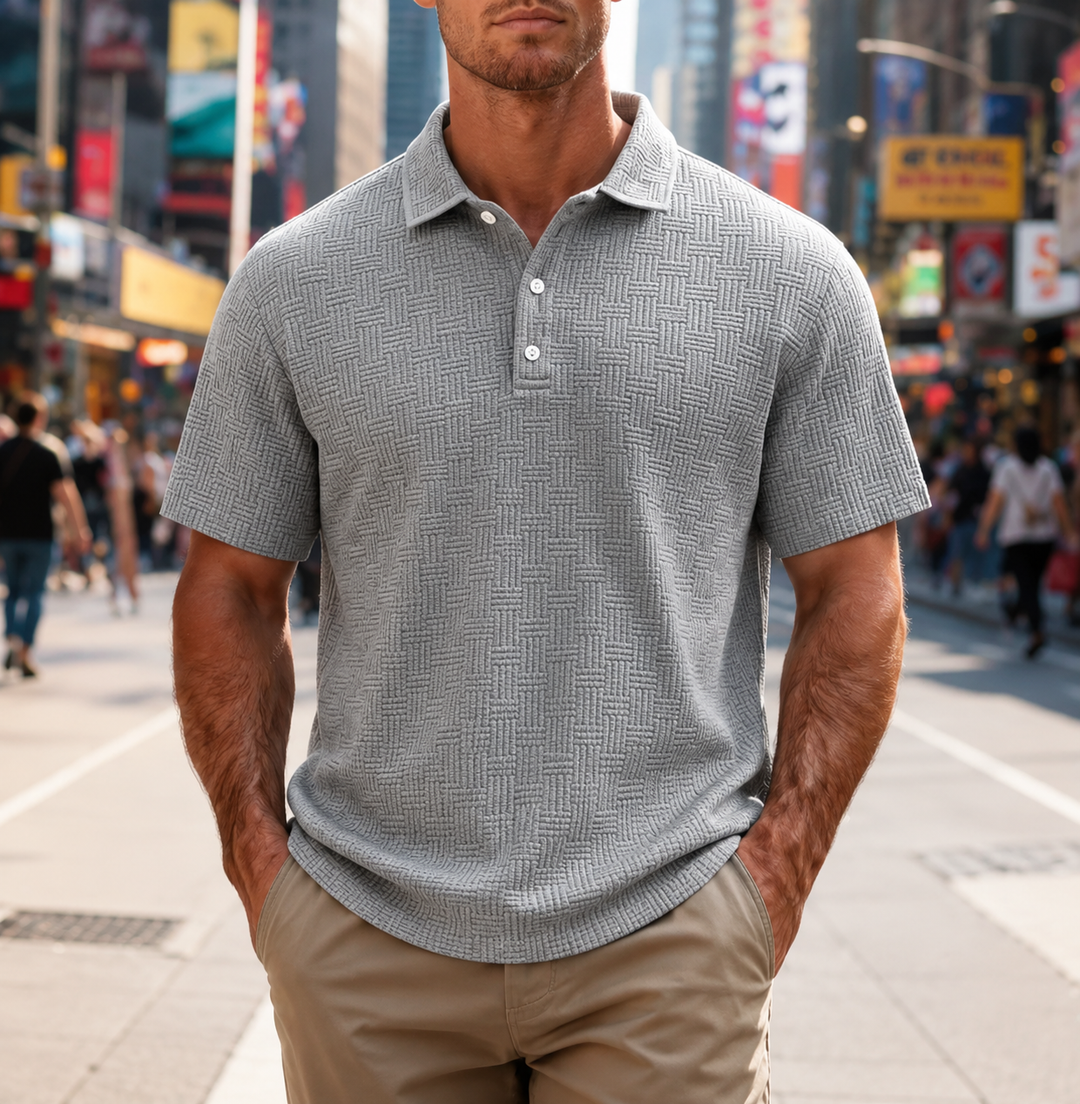 Camiseta polo de manga corta para hombre de verano