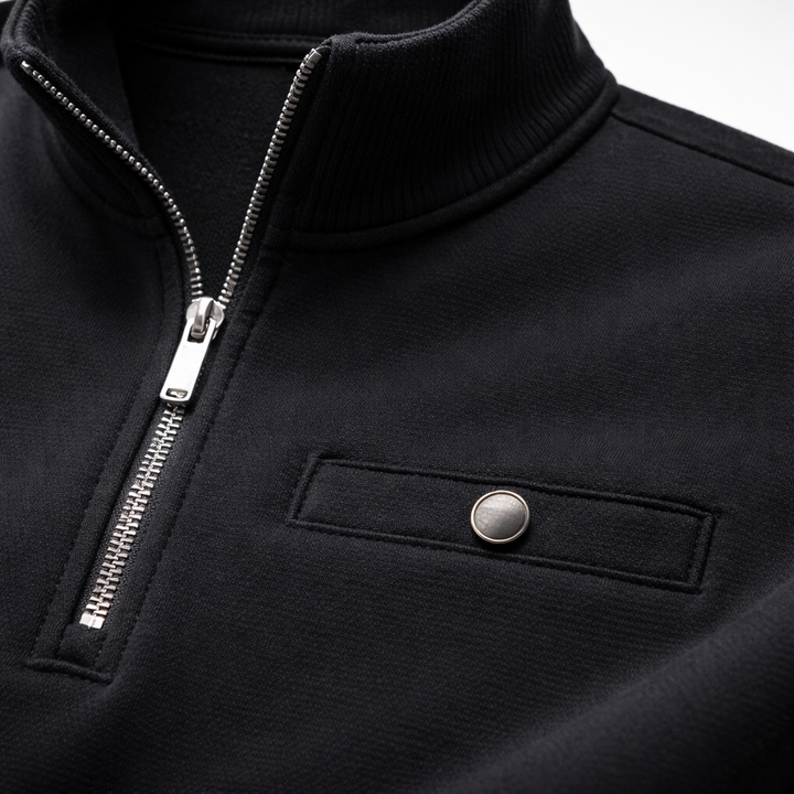 Men’s Half-Zip Minimalist Sweatshirt Casual