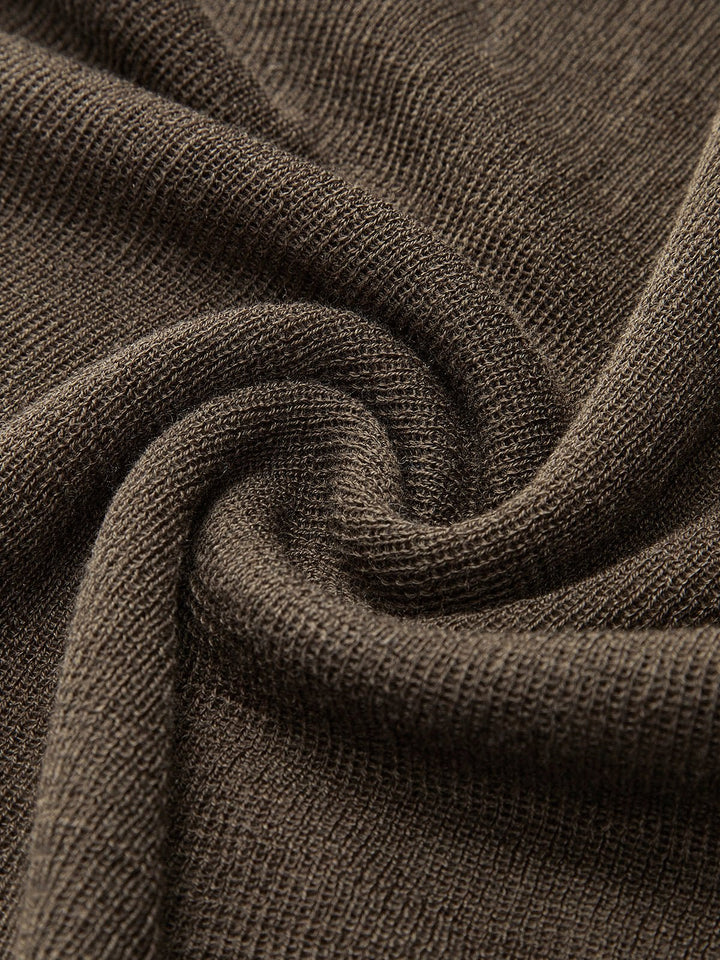 Wool-Blend Turtleneck Sheer Sweater View 14
